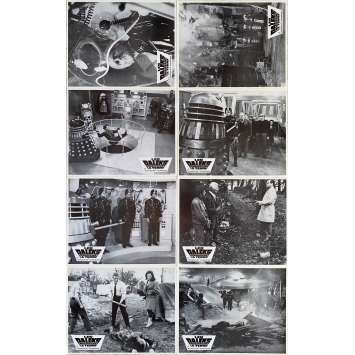 DALEK'S INVASION EARTH 2150 A.D. Original Lobby Cards x8 - Set A - 9x12 in. - 1966 - Gordon Flemyng, Peter Cushing