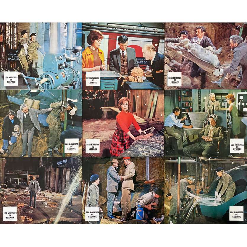 QUATERMASS AND THE PITT Original Lobby Cards x18 - 9x12 in. - 1967 - Hammer Films, Roy Ward Baker