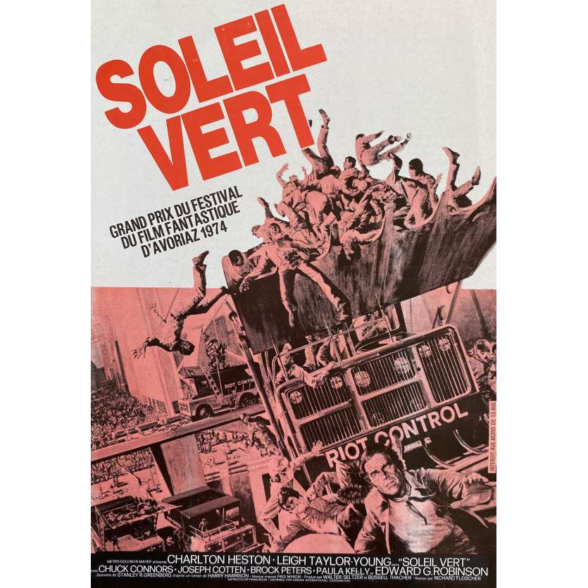 SOLEIL VERT Synopsis- 21x30 cm. - 1973 - Charlton Heston, Richard Fleisher