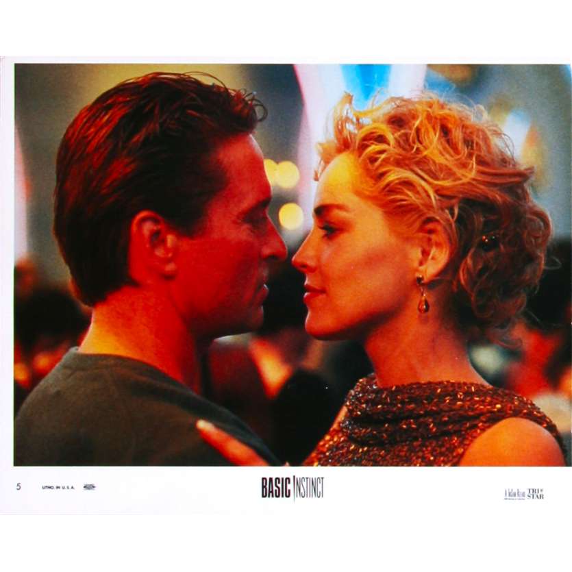 BASIC INSTINCT Original Lobby Card N5 - 8x10 in. - 1992 - Paul Verhoeven, Sharon Stone