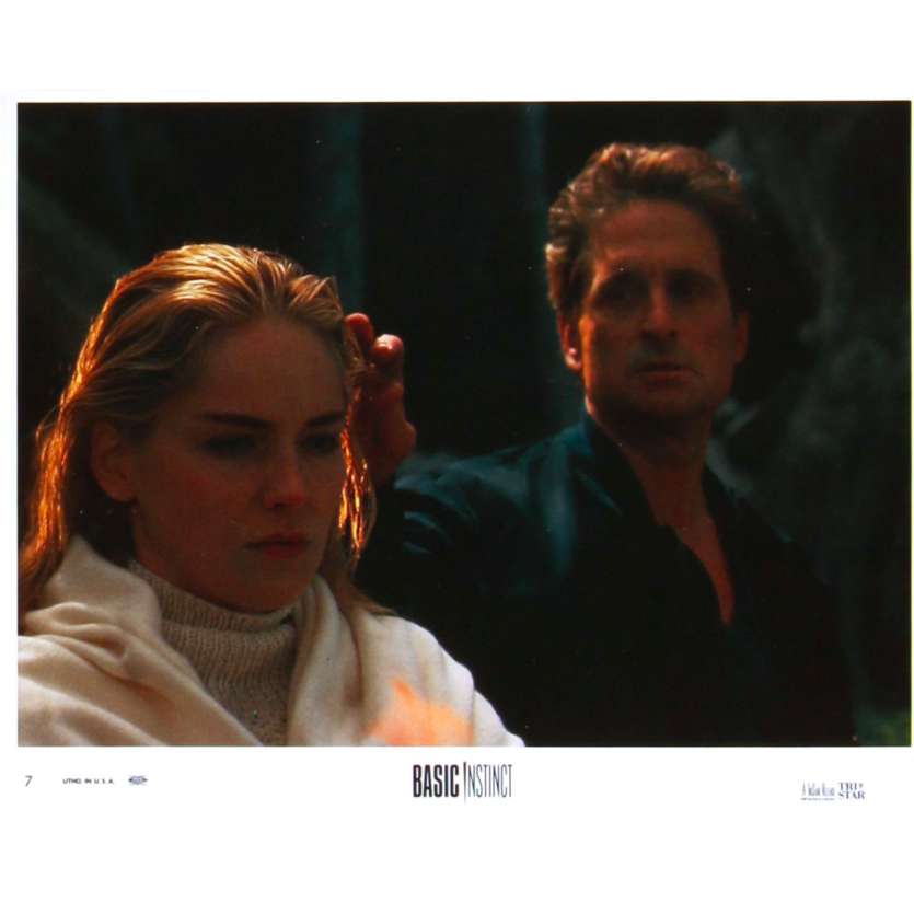 BASIC INSTINCT Original Lobby Card N7 - 8x10 in. - 1992 - Paul Verhoeven, Sharon Stone