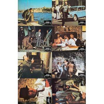 FRENCH CONNECTION II Original Lobby Cards X8 - 9x12 in. - 1975 - John Frankenheimer, Gene Hackman