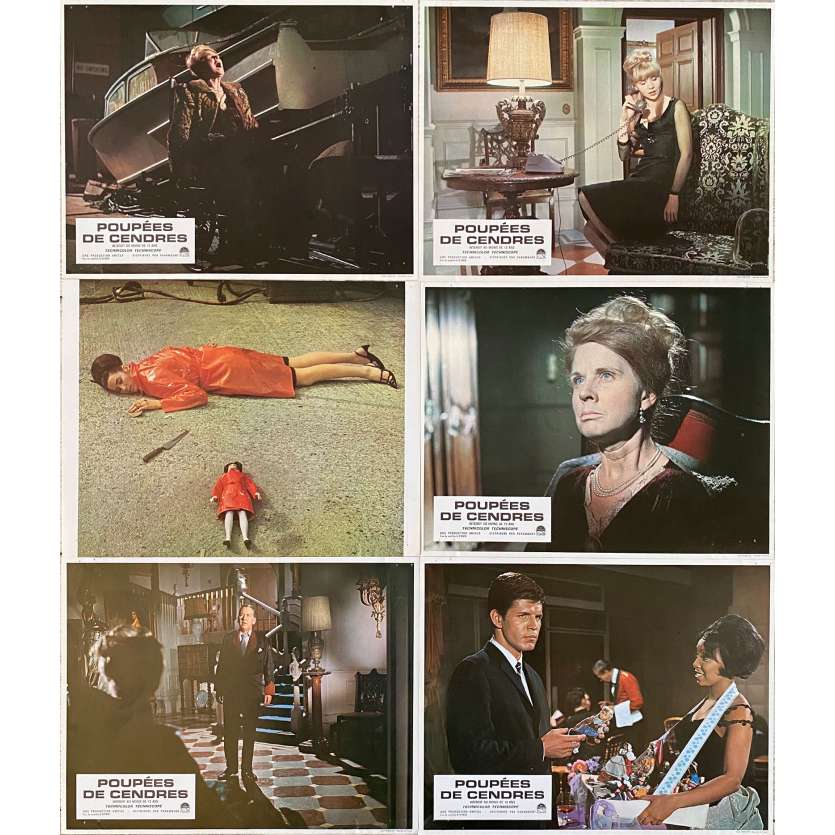 THE PSYCHOPATH Original Lobby Cards Set A - x6 - 9x12 in. - 1966 - Freddie Francis, Patrick Wymark