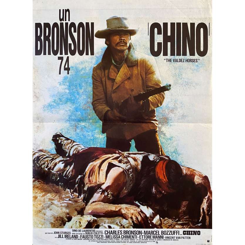 CHINO Affiche de cinéma- 40x54 cm. - 1973 - Charles Bronson, John Sturges