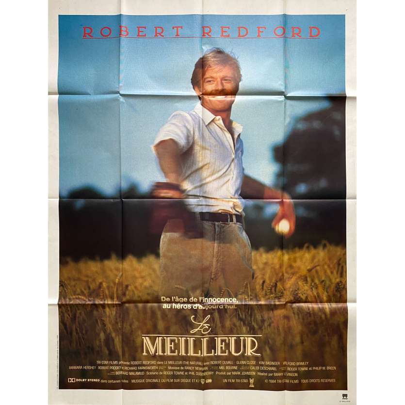 LE MEILLEUR Affiche de cinéma- 120x160 cm. - 1984 - Robert Redford, Barry Levinson