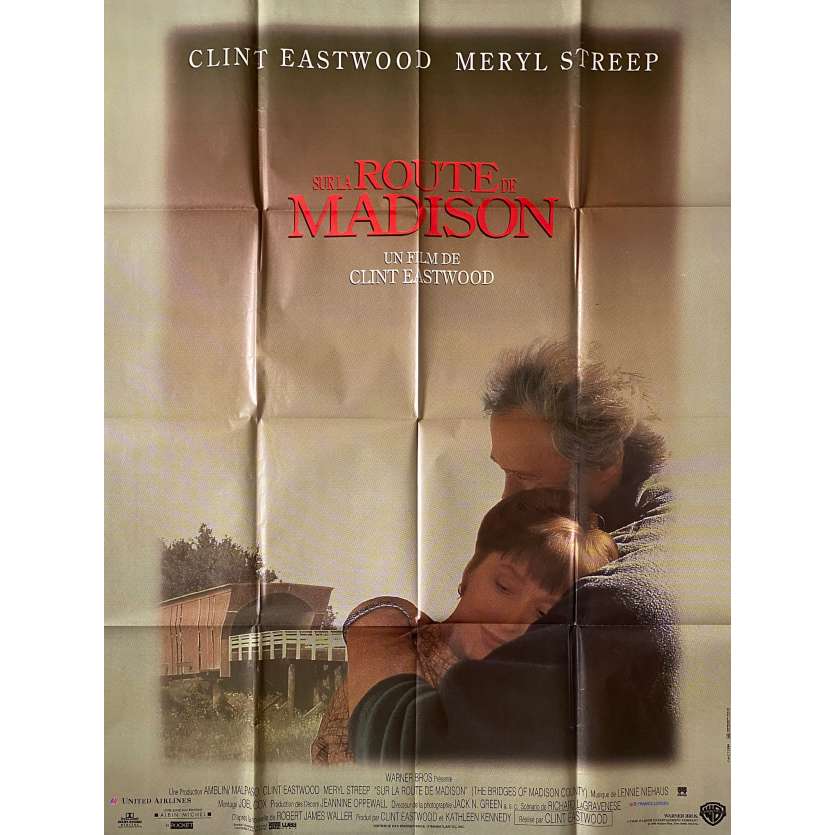 BRIDGES OF MADISON COUNTY advance Original Movie Poster- 47x63 in. - 1995 - Clint Eastwood, Meryl Streep