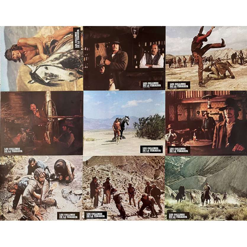 CHATO'S LAND Original Lobby Cards x9 - Set B - 9x12 in. - 1972 - Michael Winner, Charles Bronson