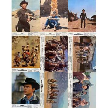 LES SEPT MERCENAIRES Photos de film x9 - Jeu B - 21x30 cm. - R1970 - Steve McQueen, Yul Brynner