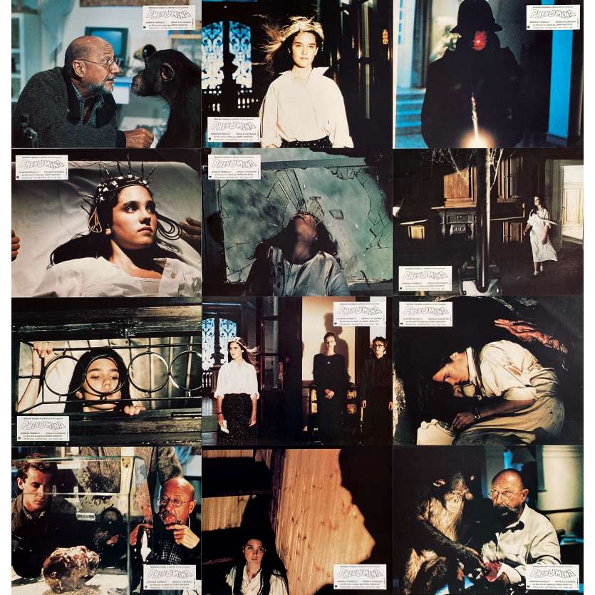 CREEPERS Original Lobby Cards x12 - 9x12 in. - 1985 - Dario Argento, Jennifer Connely