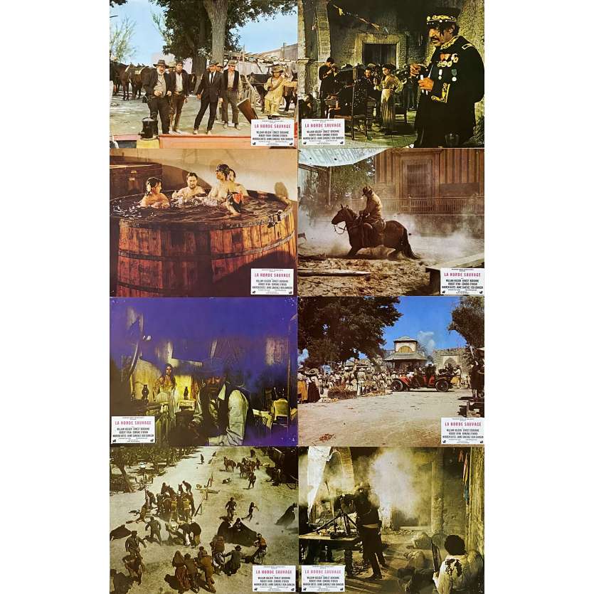 THE WILD BUNCH Original Lobby Cards x8 - Set B - 9x12 in. - 1969 - Sam Peckinpah, Robert Ryan