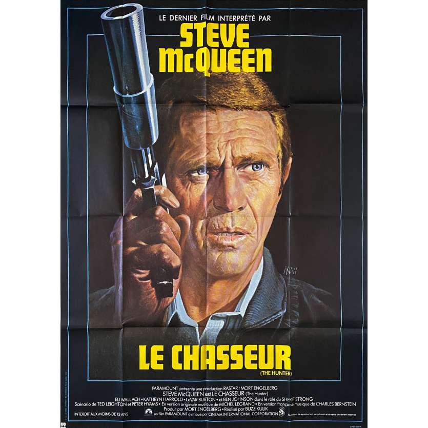 Affiche de film fran aise de LE CHASSEUR 120x160 cm