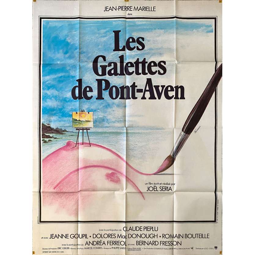 LES GALETTES DE PONT-AVEN Affiche de cinéma- 120x160 cm. - 1975 - Jean-Pierre Marielle, Joël Séria