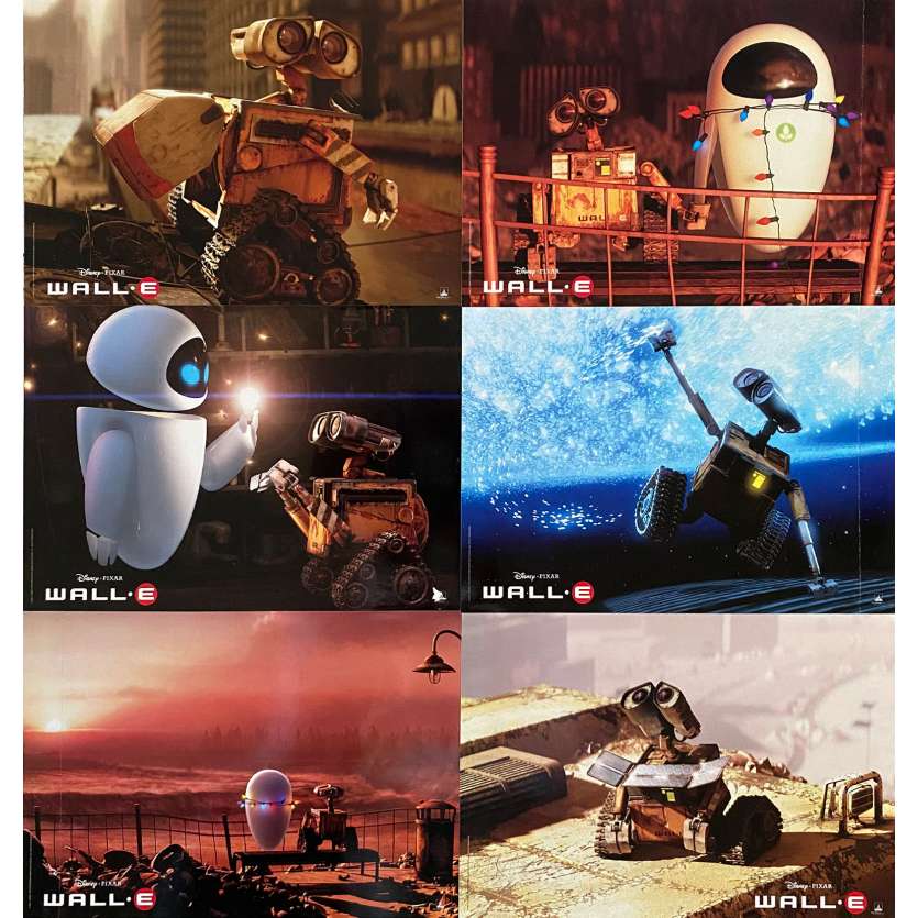 WALL-E Photos de film x6 - 21x30 cm. - 2008 - Ben Burtt, Andrew Stanton