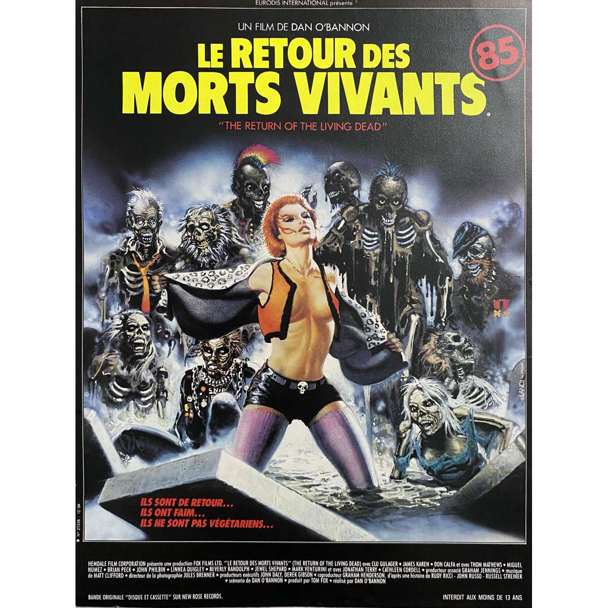 THE RETURN OF THE EVIL DEAD French Herald - 10x12 in. - 1985