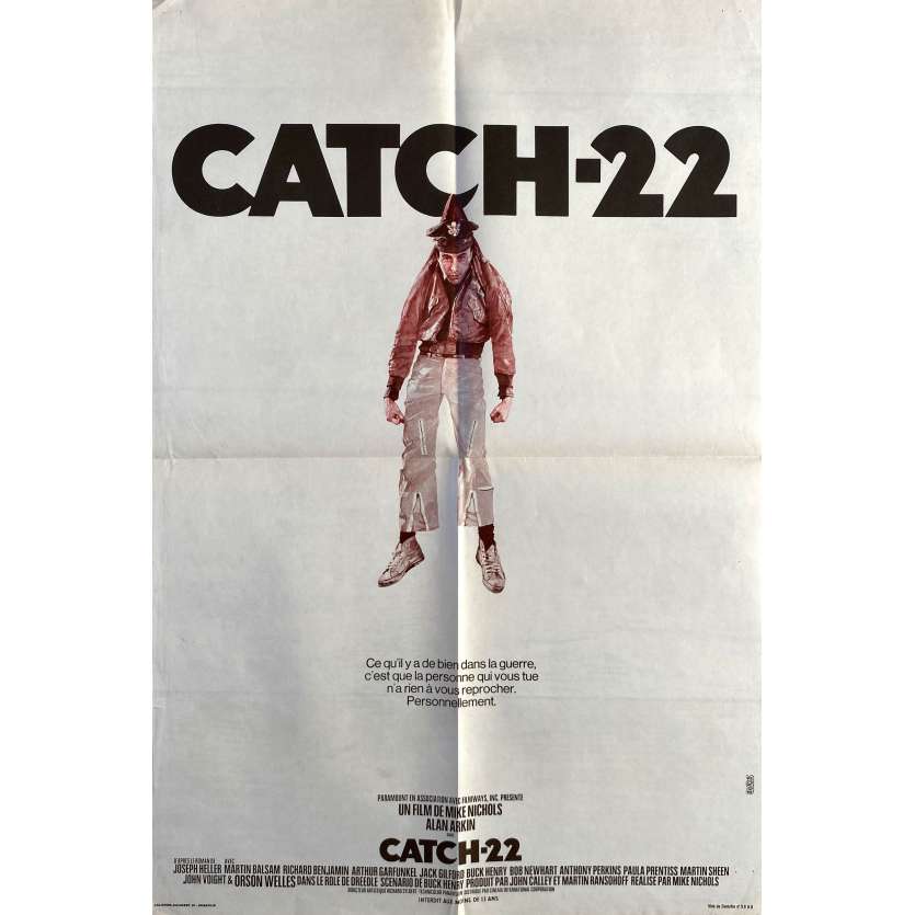 CATCH 22 Vintage Movie Poster- 15x21 in. - 1970 - Mike Nichols, Alan Arkin