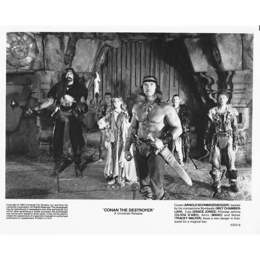 CONAN LE DESTRUCTEUR Photo de presse 5325-9 - 20x25 cm. - 1984 - Arnold Schwarzenegger, Richard Fleisher