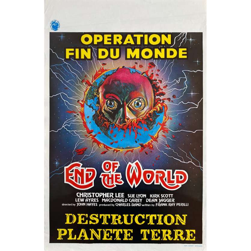 DESTRUCTION PLANETE TERRE Affiche de cinéma- 35x55 cm. - 1977 - Christopher Lee, John Hayes