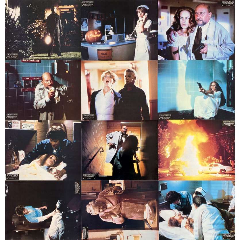 HALLOWEEN II French Lobby Cards - 9x12 in. - 1981 x12