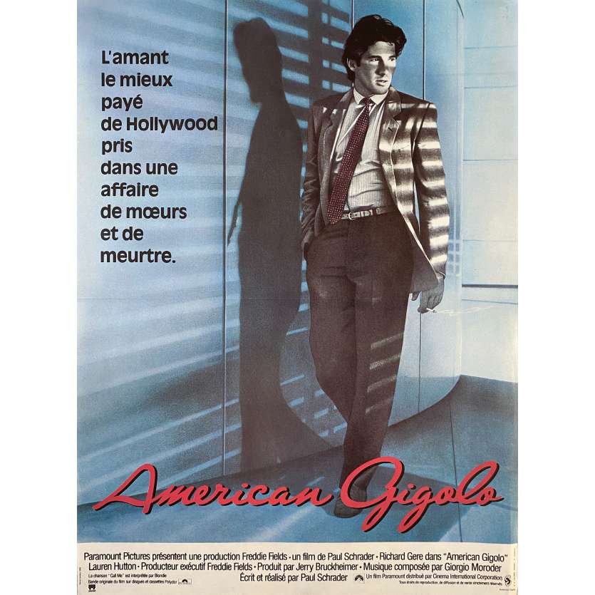 AMERICAN GIGOLO Affiche de cinéma- 40x54 cm. - 1980 - Richard Gere, Paul Schrader