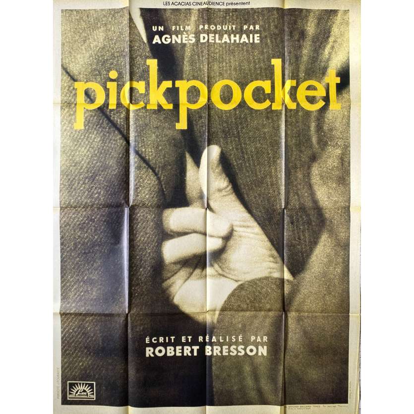 PICKPOCKET Affiche de film- 120x160 cm. - 1959/R1990 - Martin Lasalle, Robert Bresson