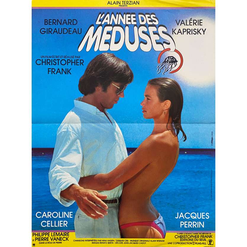 L'ANNEE DES MEDUSES Vintage Movie Poster- 15x21 in. - 1984 - Bernard Giraudeau, Valérie Kaprisky