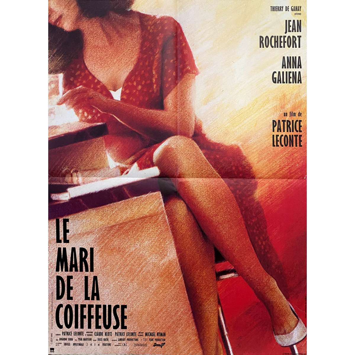 THE HAIRDRESSER'S HUSBAND French Movie Poster 23x32 in. 1990