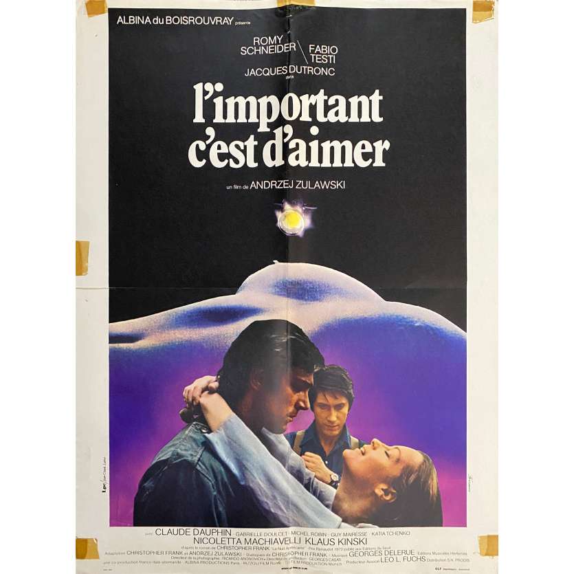 L'IMPORTANT C'EST D'AIMER Affiche de cinéma- 60x80 cm. - 1975 - Romy Schneider, Andrzej Zulawski