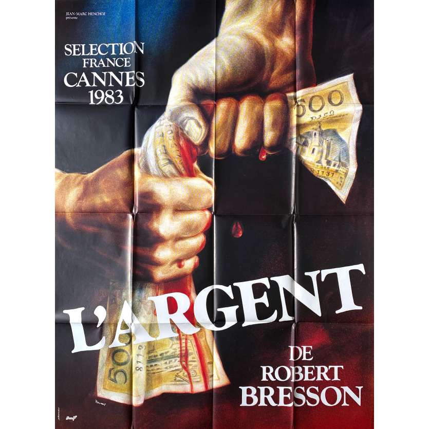 L'ARGENT Affiche de cinéma- 120x160 cm. - 1983 - Christian Patey, Robert Bresson