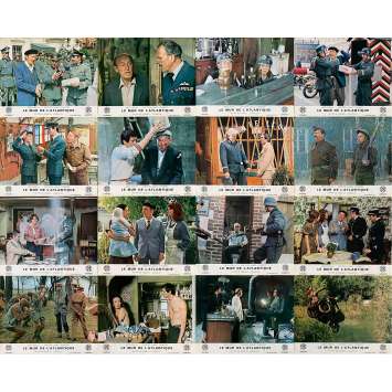 ATLANTIC WALL Vintage Lobby Cards x16 - 9x12 in. - 1970 - Marcel Camus, Bourvil