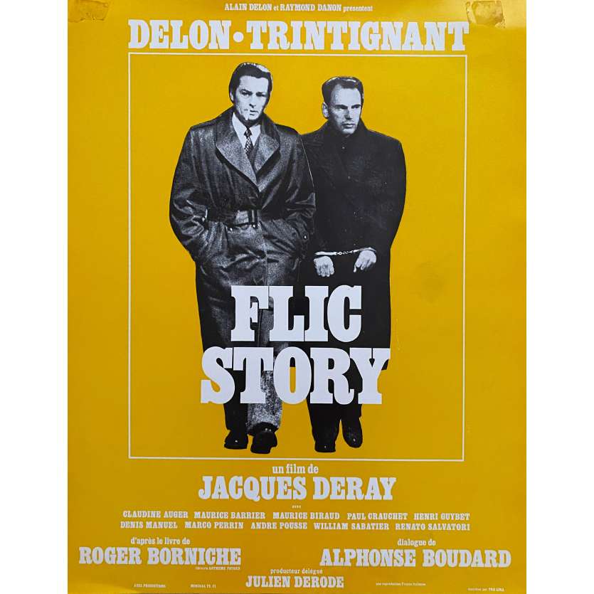 FLIC STORY Synopsis 2p - 21x30 cm. - 1975 - Alain Delon, Jacques Deray