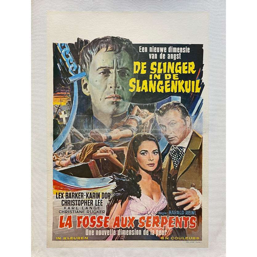 LA FOSSE AUX SERPENTS Affiche de film entoilée- 35x55 cm. - 1948 - Olivia de Havilland, Anatole Litvak