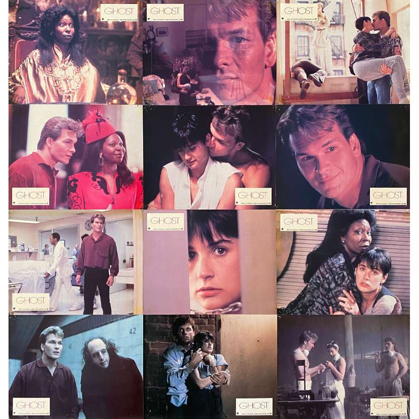 GHOST Photos de film x12 - 21x30 cm. - 1990 - Patrick Swayze, Demi Moore, Jerry Zucker