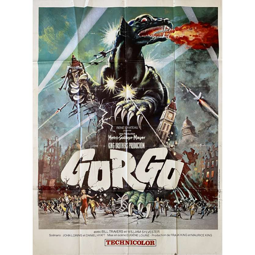 GORGO Affiche de cinéma- 120x160 cm. - 1961R1976 - Bill Travers, Eugène Lourié