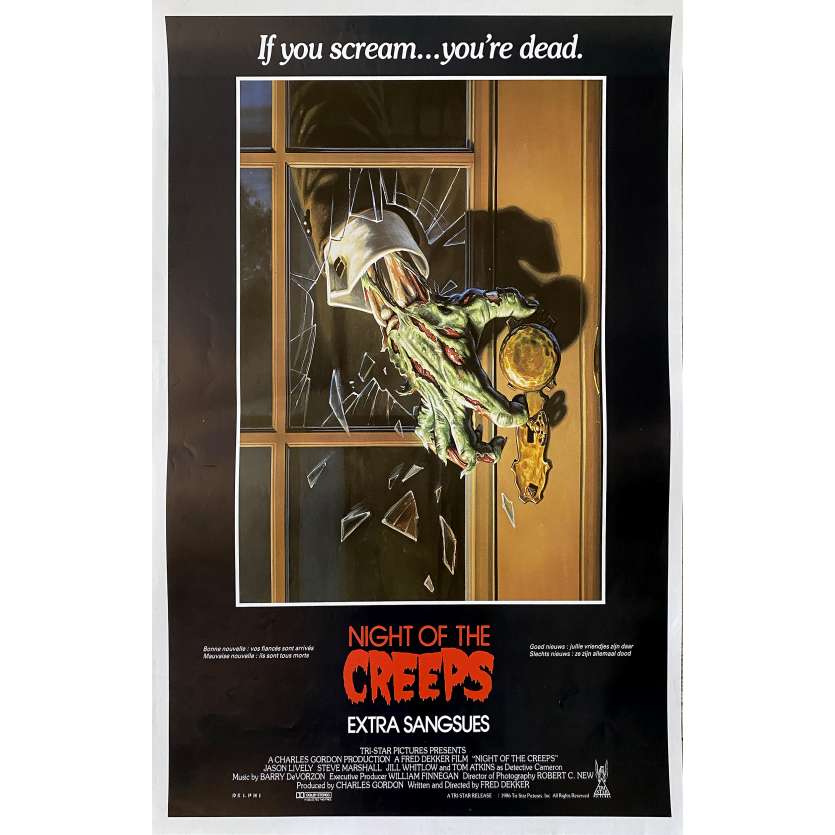 EXTRA SANGSUES Affiche de cinéma- 35x55 cm. - 1986 - Jason Lively, Fred Dekker