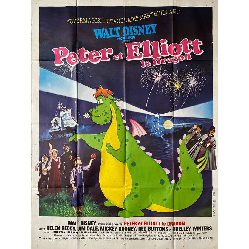 PETE'S DRAGON Movie Poster- 47x63 in. - 1977 - Walt Disney, Sean Marshall