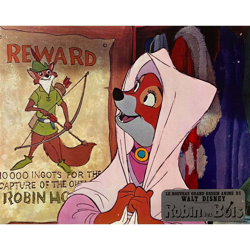 DISNEY'S ROBIN HOOD Lobby Card N07 - 10x12 in. - 1973 - Walt Disney, Brian Beford