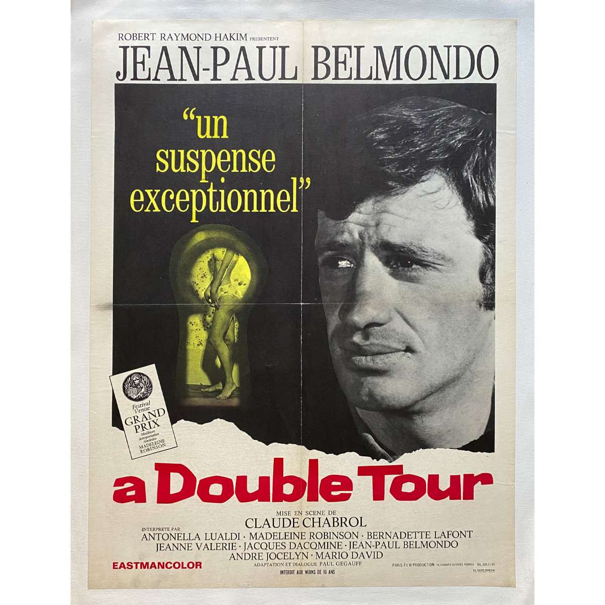 Affiche De Film Entoilée Française De A Double Tour 60x80 Cm