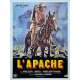 L'APACHE Affiche de film entoilée- 60x80 cm. - 1972 - Cliff Potts, William A. Graham