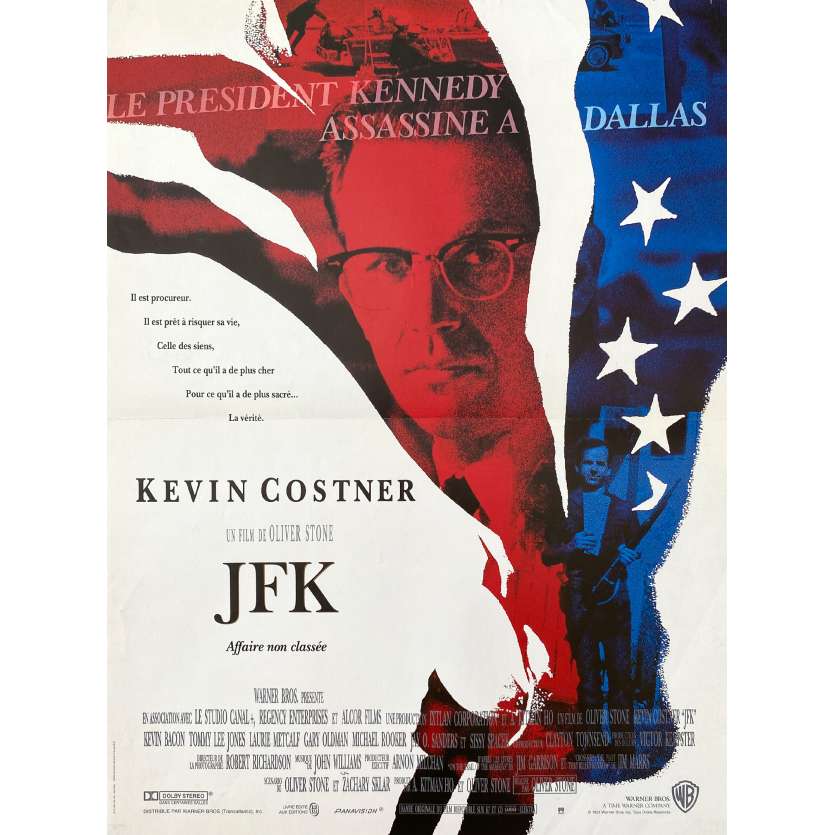 JFK Affiche de cinéma- 40x54 cm. - 1991 - Kevin Costner, Oliver Stone