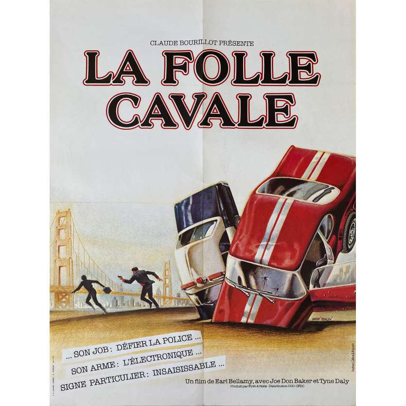 LA FOLLE CAVALE Affiche de cinéma- 60x80 cm. - 1977 - Joe Don Baker, Earl Bellamy