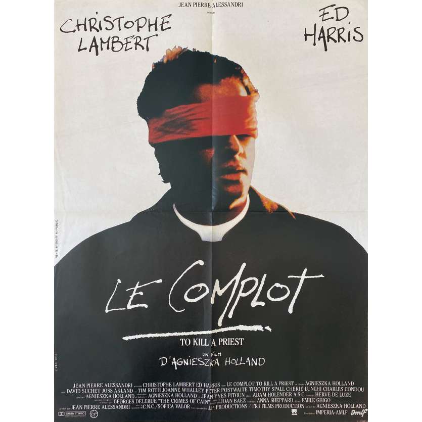 LE COMPLOT Affiche de cinéma- 60x80 cm. - 1988 - Christophe Lambert, Agnieszka Holland