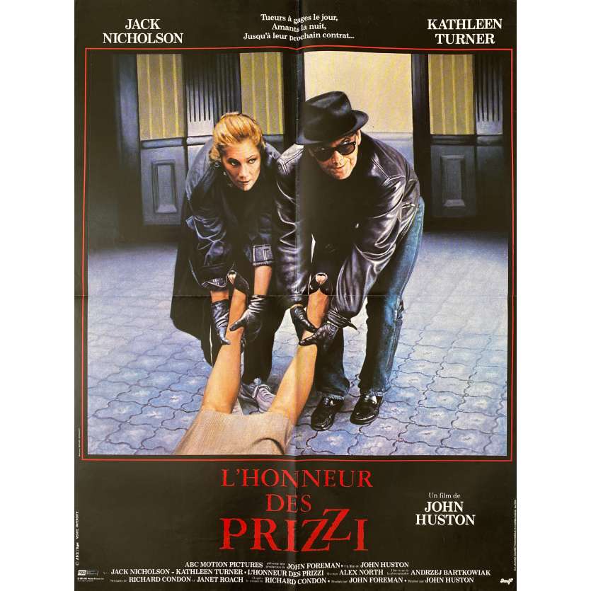 L'HONNEUR DES PRIZZIS Affiche de cinéma- 60x80 cm. - 1985 - Jack Nicholson, John Huston