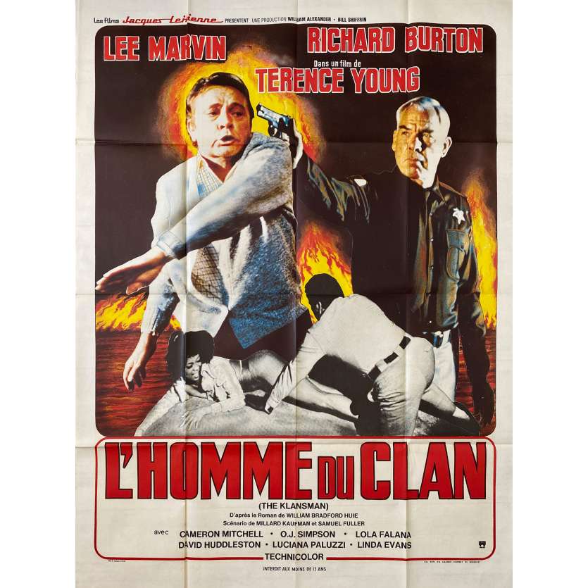 L'HOMME DU CLAN Affiche de cinéma- 120x160 cm. - 1974 - Lee Marvin, Terence Young