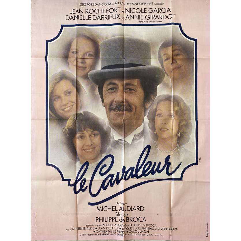 LE CAVALEUR Movie Poster- 47x63 in. - 1979 - Philippe de Broca, Jean Rochefort