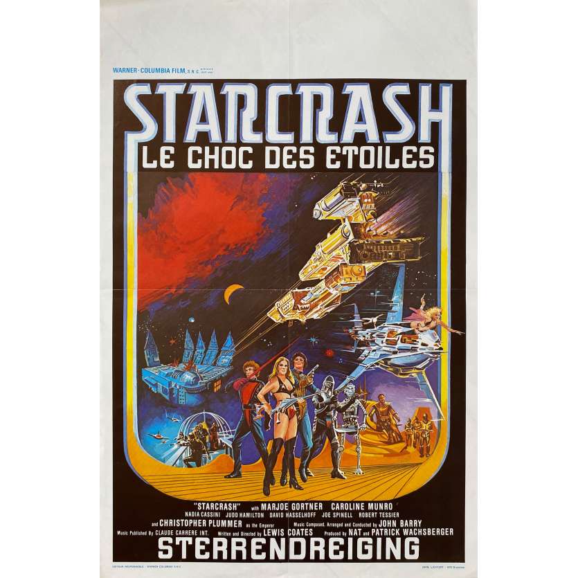 STARCRASH Affiche de cinéma- 35x55 cm. - 1978 - Caroline Munro, Luigi Cozzi