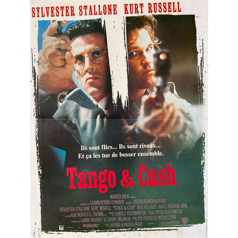 TANGO & CASH French Movie Poster - 15x21 in. - 1989