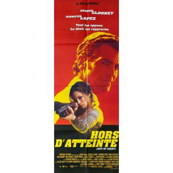 HORS D'ATTEINTE Affiche de film- 60x160 cm. - 1998 - George Clooney, Jennifer Lopez, Steven Soderbergh