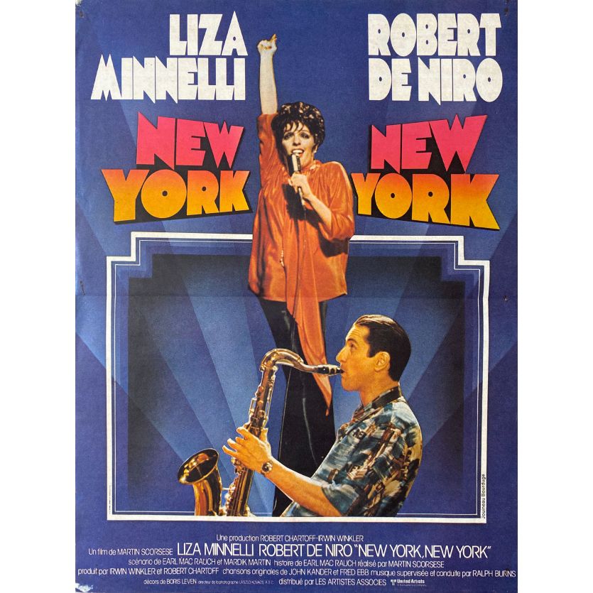 NEW YORK NEW YORK Affiche de film- 40x54 cm. - 1977 - Robert de Niro, Martin Scorsese