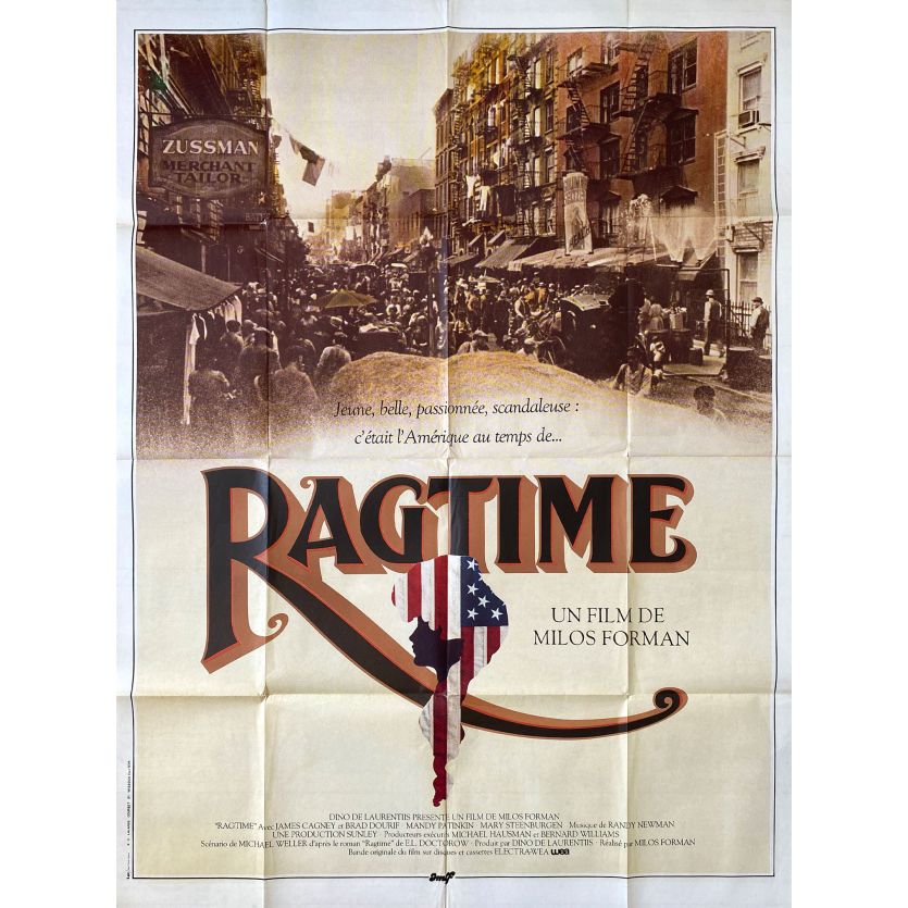 RAGTIME Movie Poster- 47x63 in. - 1981 - Milos Forman, James Cagney