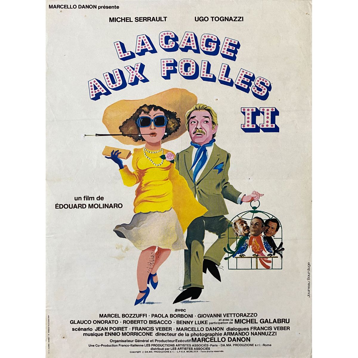 LA CAGE AUX FOLLES II French Movie Poster - 15x21 in. - 1980